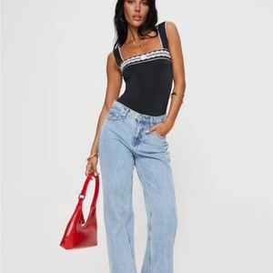 Princess Polly Keating Bodysuit Black